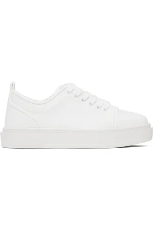 Christian Louboutin White Elo Loubi Flat Sneakers