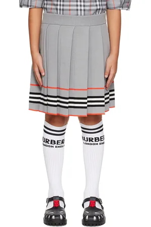Burberry - Kids Beige Check Skirt