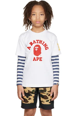 A BATHING APE BAPE KIDS BAPE LAYERED BASEBALL SHIRT