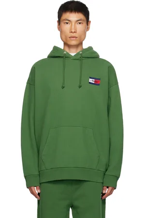 Green tommy hilfiger discount hoodie