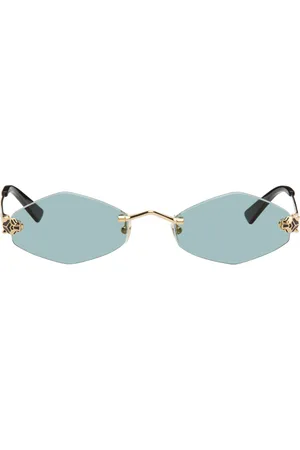Cartier: Gold Oval Glasses | SSENSE