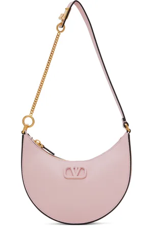 V Logo Signature Small Tote Bag in White - Valentino Garavani