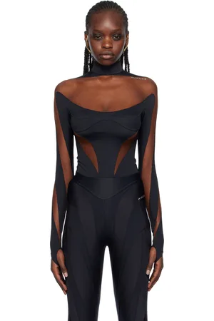 Mugler paneled discount jumpsuit