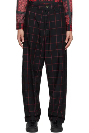 Buy Men Brown Check Super Slim Fit Casual Trousers Online - 888991 | Peter  England