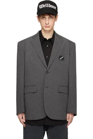 We11 Done Gray Oversized Blazer