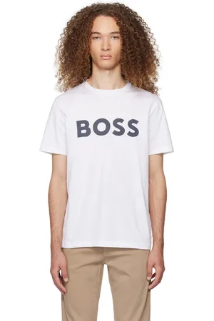 Porsche x BOSS mercerized-cotton T-shirt with flocked logo