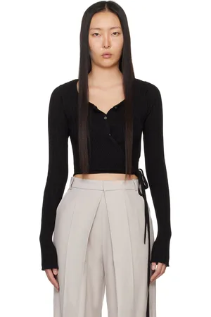Low Classic Black Wrap Cardigan