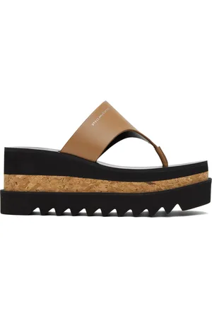 Black platform thong online sandals