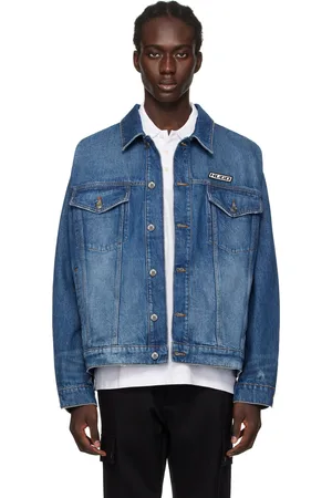 Buy online Blue Rugged Denim Jacket from Jackets for Men by Showoff for  ₹2299 at 66% off | 2024 Limeroad.com