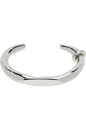 Sterling Silver Cuff Bracelet in Elegant Style - Free Size - VY Jewelry