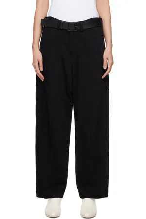 Women Solid Black Loose Fit High-Rise Waist Slip-On Trousers - Berrylush