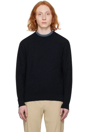 Brioni fine-knit wool jumper - Blue