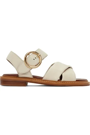 Cat & Jack White Faux-Leather Sandals - Size 7 – RePlay Kidswear