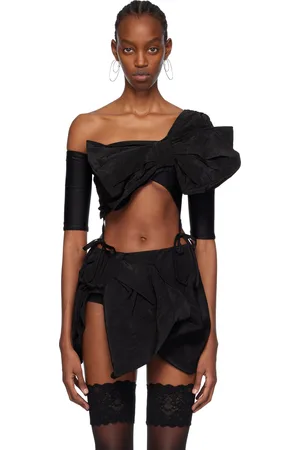 pushBUTTON Black Ribbon Bodysuit