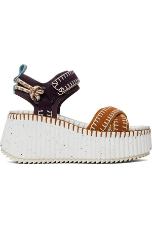 White discount chloe sandals