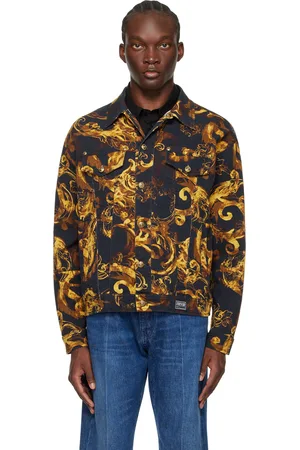 Versace mens denim on sale jacket