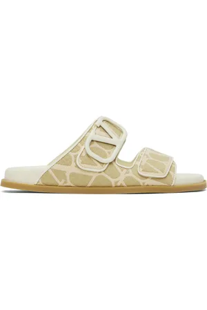 Valentino garavani vlogo leather slides hot sale