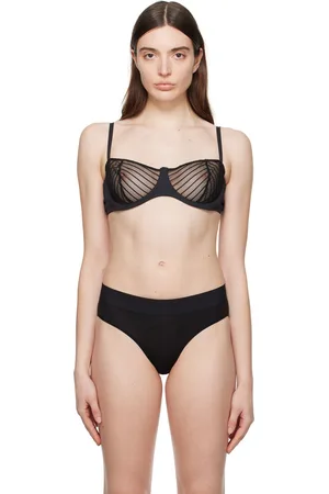 Wolford Black Cotton Beauty Bra Wolford