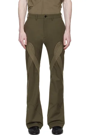 Kiko Kostadinov Green Angled Trousers