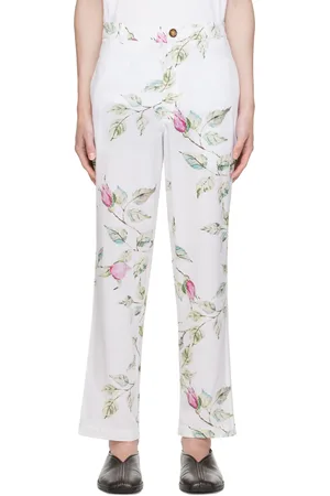 ANINE BING Owen floral-print wide-leg Trousers - Farfetch