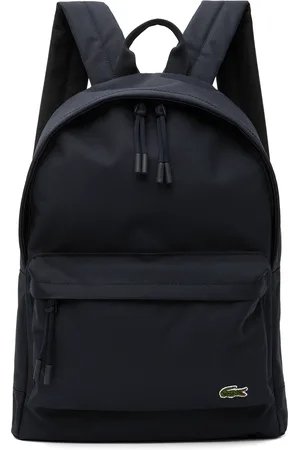 Lacoste Black Computer Compartment Backpack - ShopStyle