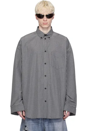 balenciaga checkered shirt