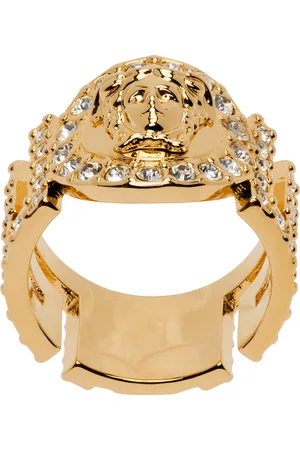 Gold Medusa ring Versace - GenesinlifeShops TW