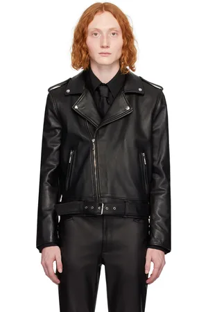 Mono leather jacket