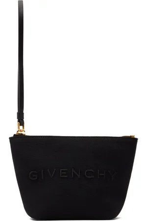 Givenchy G-essentials Leather-trimmed Embossed Coated-canvas Pouch - Black  - ShopStyle Wallets & Card Holders