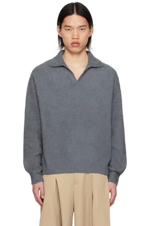 WOOYOUNGMI Gray Hairy Polo