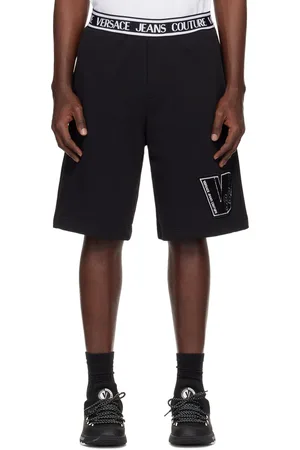 VERSACE JEANS COUTURE, Black Men's Shorts & Bermuda