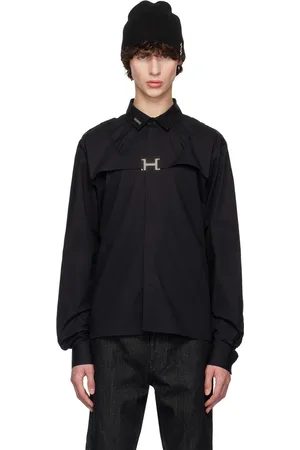 HELIOT EMIL Black Harness Shirt