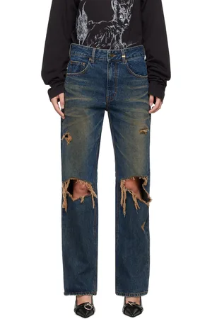 We11 Done Blue Distressed Jeans