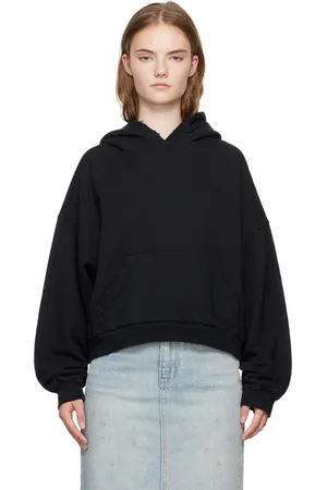 We11 Done Black Layered Hoodie