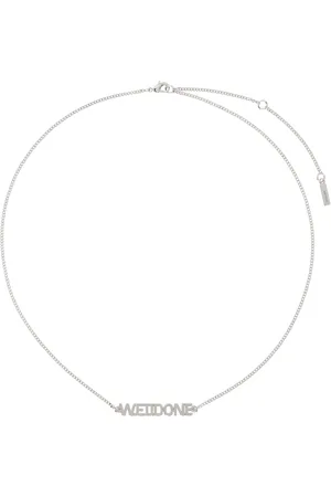 We11 Done Silver Lettering Necklace
