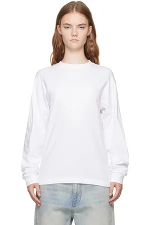 We11 Done White Pearl Bear Long Sleeve T-Shirt