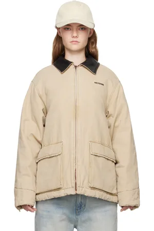 We11 Done Beige Oxford Jacket