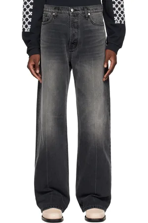 Rhude Black Wide Leg Jeans