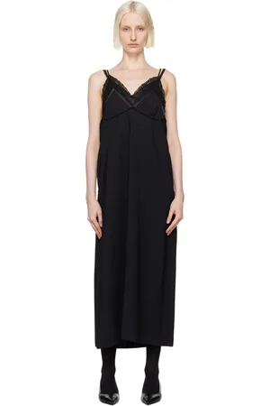 OPEN YY Black Layered Slip Dress
