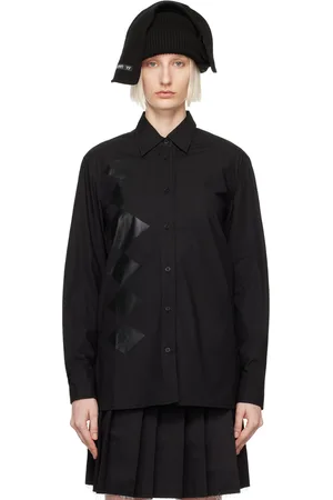 OPEN YY Black Argyle Button Down Shirt