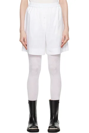 OPEN YY White Argyle Pyjama Shorts