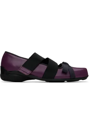 OPEN YY Purple Cross Band Ballerina Flats