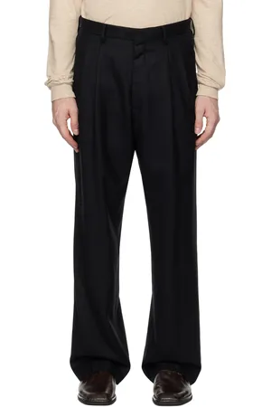 Auralee Black Super Light Wool Trousers