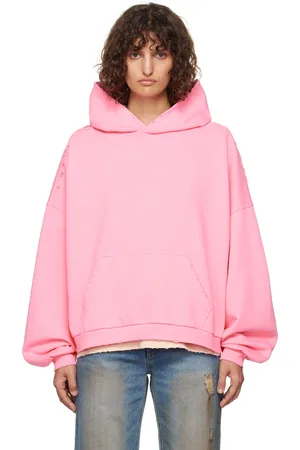 We11 Done Pink Monster Pony Hoodie