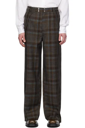 Andersson Bell Brown SOE Check Wrap Trousers