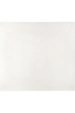 Tekla White Sateen Duvet Cover, King