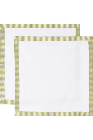 Gohar World Green Opaline Dinner Napkin Set