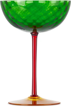 Dolce & Gabbana Green Carretto Champagne Glass