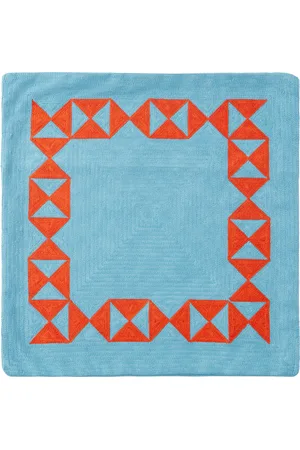 Dusen Dusen Blue Hourglass Cushion Cover