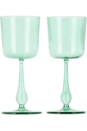 R+D.Lab Green Luisa Calice Wine Glass Set